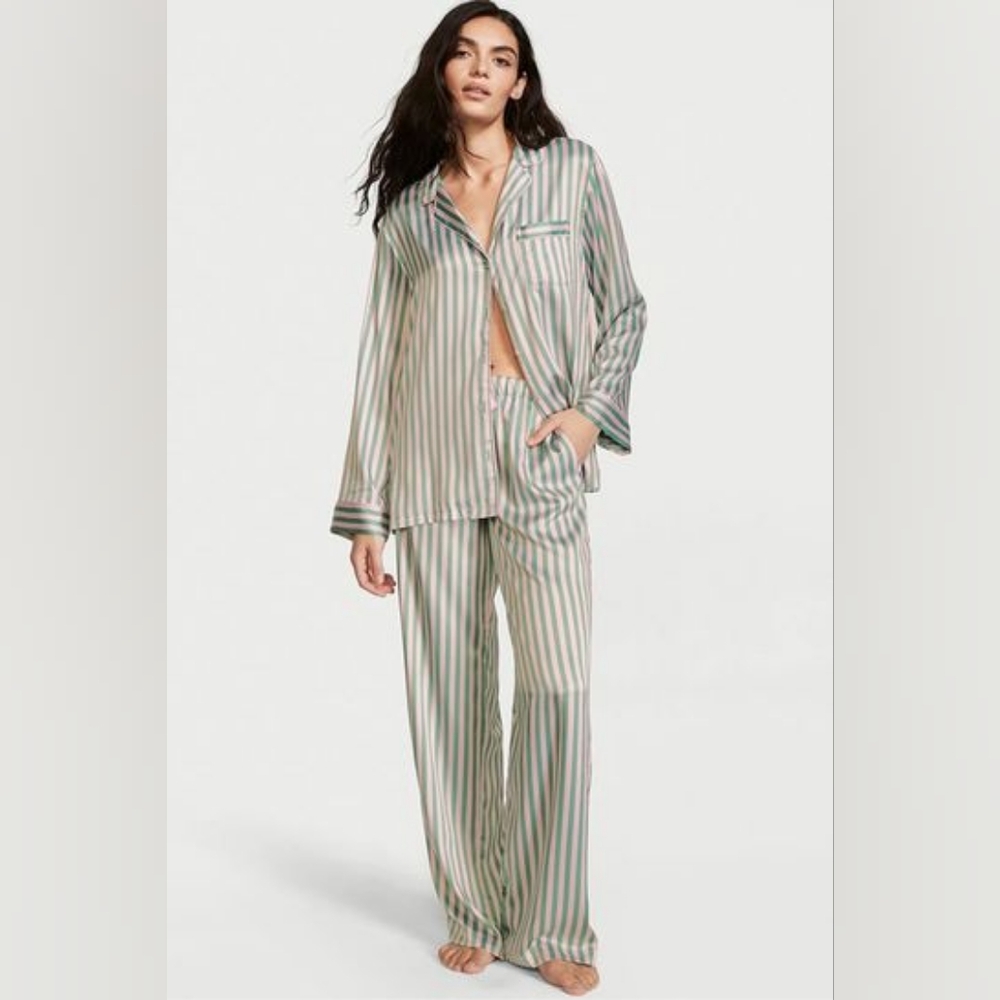 Victoria's Secret Satin Long Pajama Set